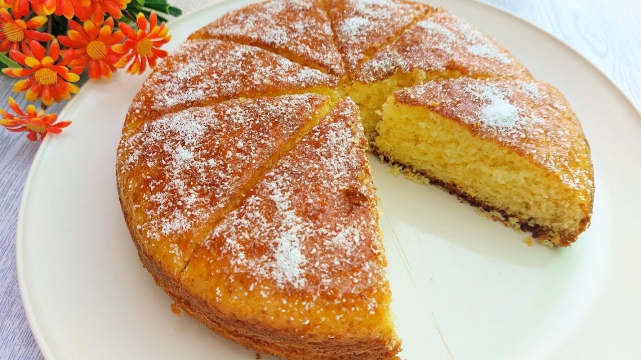 دستور پخت کیک پرتقالی ساده و خیلی خوشمزه و نرم در زمان خیلی کوتاه