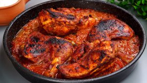 آموزش مرغ کبابی در فر با بهترین طعم و لذیذترین سس | آشپزی آسان